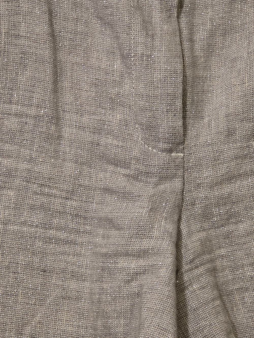 LOFT Women's Shimmer Silver Cream Metallic Linen-Blend Dress Shorts.  Size 6 - Picture 8 of 13
